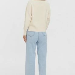 Vero Moda Trui Vmsaba Stripe Ls Highneck Blouse Ga 10269246 Birch Dames Maat - M -Dameskleding Verkoop 550x811 8