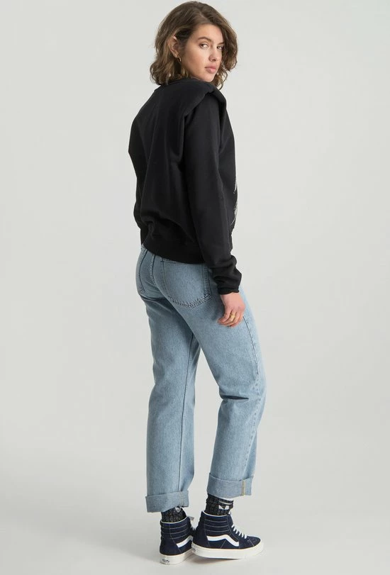 Colourful Rebel Wolves Club Trui Zwart Dames - Loose Fit - Katoen - L 8 Colourful Rebel Wolves Club Trui Zwart Dames - Loose Fit - Katoen - L - Afbeelding 8