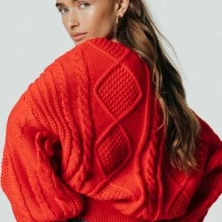 Colourful Rebel Olivia Trui Oranje Dames - Basic Fit - Katoen - S 7 Colourful Rebel Olivia Trui Oranje Dames - Basic Fit - Katoen - S -Dameskleding Verkoop 550x812 2