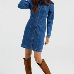 WE Fashion Denim Jurk Met Stretch 7 WE Fashion Denim Jurk Met Stretch -Dameskleding Verkoop 550x815 10