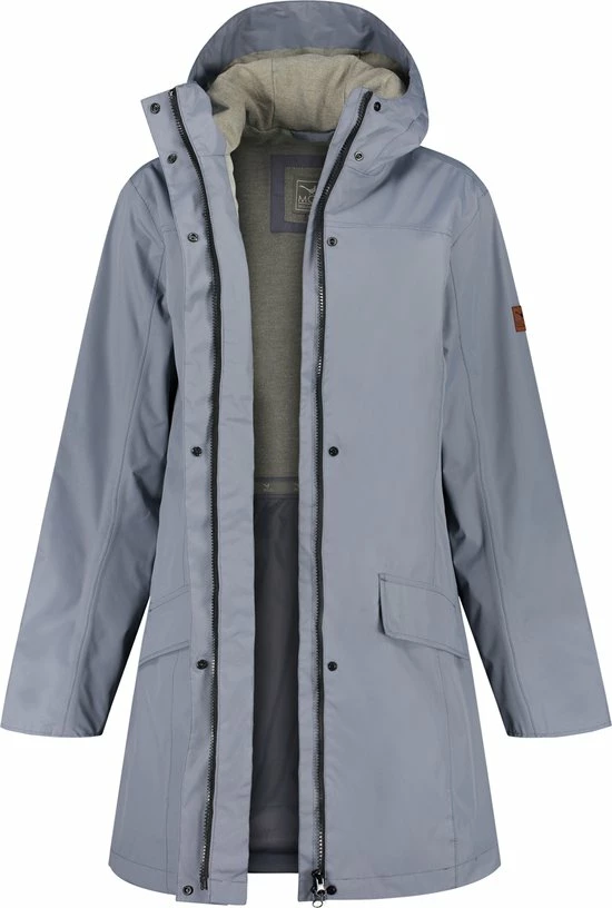 MGO Leisure Wear MGO Fire Jack - Regenjas Dames - Waterdichte Parka - Blauw - Maat S 1 MGO Leisure Wear MGO Fire Jack - Regenjas Dames - Waterdichte Parka - Blauw - Maat S