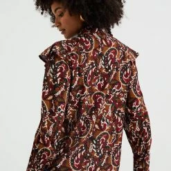 WE Fashion Dames Blouse Met Dessin En Volants 8 WE Fashion Dames Blouse Met Dessin En Volants -Dameskleding Verkoop 550x818 11