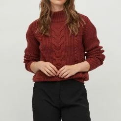 VILA VIOA L/S HIGH-NECK KNIT TOP - NOOS Dames Trui - Maat XS -Dameskleding Verkoop 550x818 17