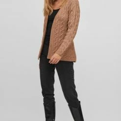 Vila Vest Viella L/s Cable Knit Cardigan/su/t 14075496 Toasted Coconut Dames Maat - M -Dameskleding Verkoop 550x821 18