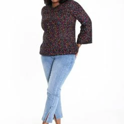 Paprika Trui Met Ringetjesmotief Van Veelkleurig Breiwerk -Dameskleding Verkoop 550x821 19