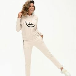 Zoso Broek Louise Sporty Pant 224 0132 Oatmeal Dames Maat - XL -Dameskleding Verkoop 550x823 12