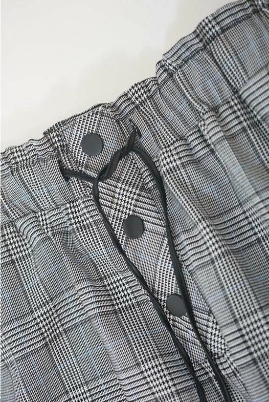 La Pèra Geruite Casual Broek Akhan Grijs Dames - Maat 40 5 La Pèra Geruite Casual Broek Akhan Grijs Dames - Maat 40 - Afbeelding 5