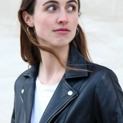 GILL'S QUEEN BLACK - Dames Leren Jas - Biker Jack - 100% Lamsleer - Zwart 9 GILL'S QUEEN BLACK - Dames Leren Jas - Biker Jack - 100% Lamsleer - Zwart -Dameskleding Verkoop 550x824 105