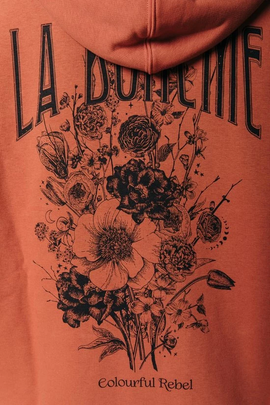 Colourful Rebel Boho Bouquet Hoodie Bruin Dames - Polyester - L 6 Colourful Rebel Boho Bouquet Hoodie Bruin Dames - Polyester - L - Afbeelding 6