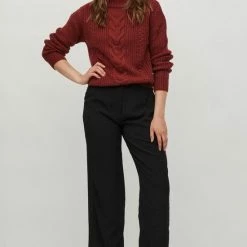 VILA VIOA L/S HIGH-NECK KNIT TOP - NOOS Dames Trui - Maat XS -Dameskleding Verkoop 550x824 156