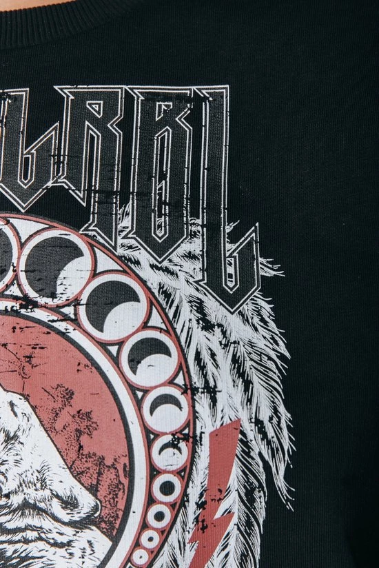 Colourful Rebel Wolves Club Trui Zwart Dames - Loose Fit - Katoen - L 4 Colourful Rebel Wolves Club Trui Zwart Dames - Loose Fit - Katoen - L - Afbeelding 4