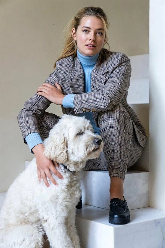 Geisha Trui Coltrui Brei 24854 23 Light Blue Dames Maat - M 5 Geisha Trui Coltrui Brei 24854 23 Light Blue Dames Maat - M - Afbeelding 5