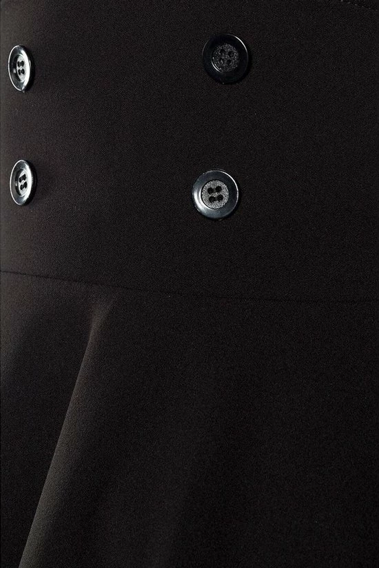 Belsira Paris 50's Swing Rok Zwart 4 Belsira Paris 50's Swing Rok Zwart - Afbeelding 4