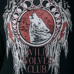 Colourful Rebel Wolves Club Trui Zwart Dames - Loose Fit - Katoen - L 14 Colourful Rebel Wolves Club Trui Zwart Dames - Loose Fit - Katoen - L -Dameskleding Verkoop 550x824 5