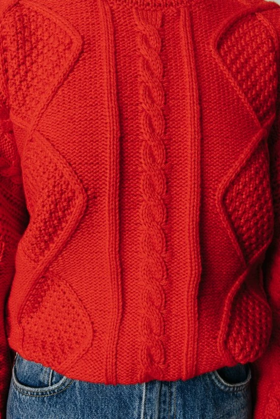 Colourful Rebel Olivia Trui Oranje Dames - Basic Fit - Katoen - S 5 Colourful Rebel Olivia Trui Oranje Dames - Basic Fit - Katoen - S - Afbeelding 5