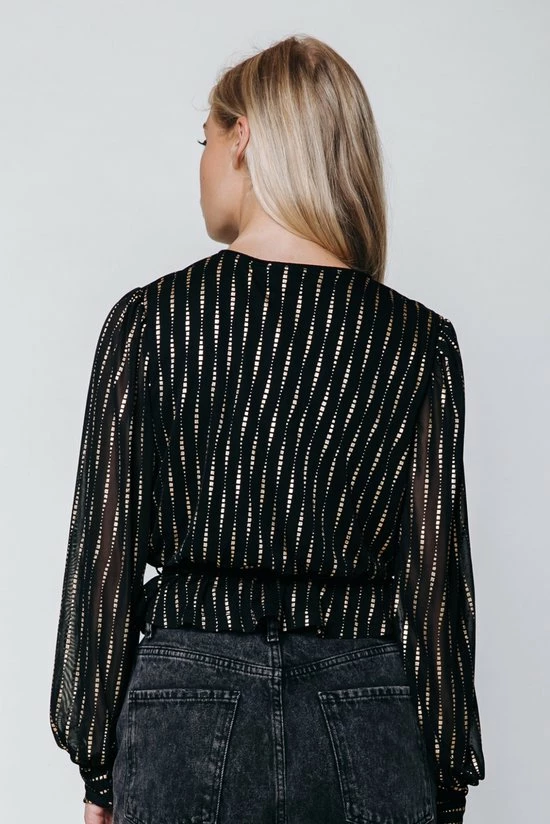 Colourful Rebel Safi Blouse Zwart Dames - Basic Fit - Polyester - S 5 Colourful Rebel Safi Blouse Zwart Dames - Basic Fit - Polyester - S - Afbeelding 5