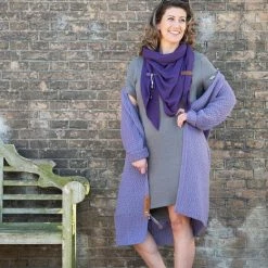 Knit Factory Luna Lang Gebreid Dames Vest - Bordeaux - 40/42 34 Knit Factory Luna Lang Gebreid Dames Vest - Bordeaux - 40/42 -Dameskleding Verkoop 550x824 67