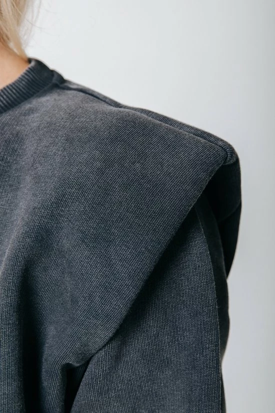 Colourful Rebel La Bohème Trui Grijs Dames - Loose Fit - Katoen - M 3 Colourful Rebel La Bohème Trui Grijs Dames - Loose Fit - Katoen - M - Afbeelding 3