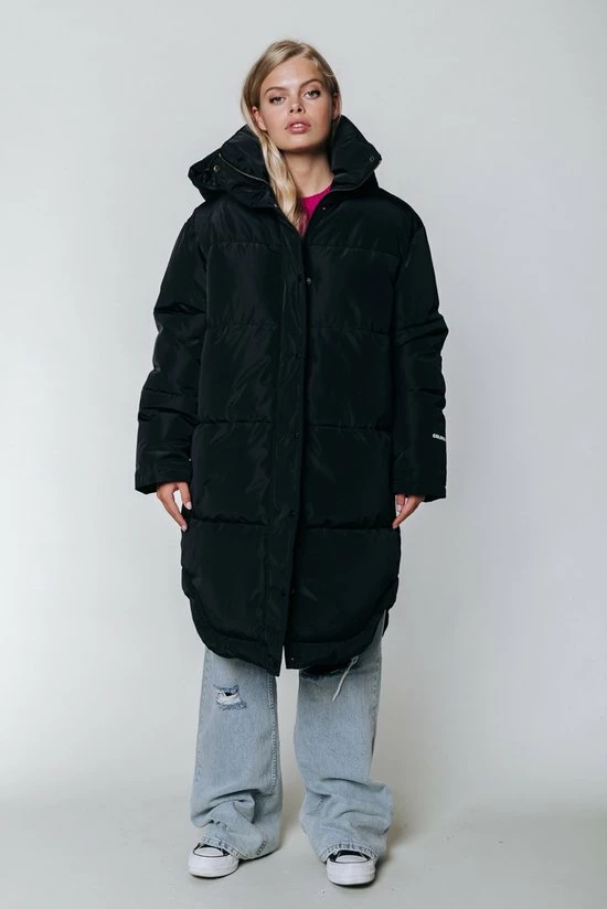 Colourful Rebel Resy Jas Zwart Dames - Oversized Fit - Polyester - S 1 Colourful Rebel Resy Jas Zwart Dames - Oversized Fit - Polyester - S