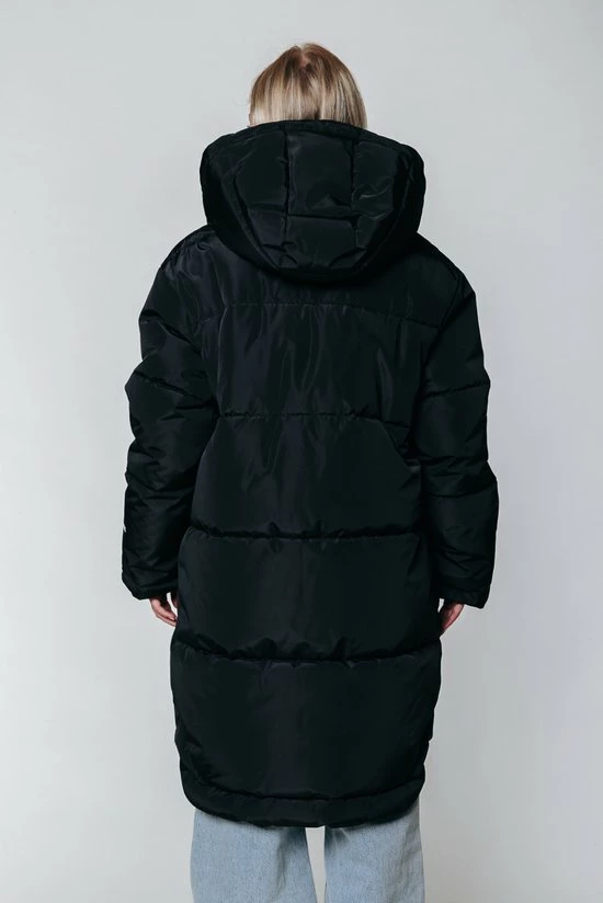 Colourful Rebel Resy Jas Zwart Dames - Oversized Fit - Polyester - S 3 Colourful Rebel Resy Jas Zwart Dames - Oversized Fit - Polyester - S - Afbeelding 3