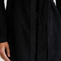 WE Fashion Dames Corduroy Overhemdjurk Met Strikceintuur 11 WE Fashion Dames Corduroy Overhemdjurk Met Strikceintuur -Dameskleding Verkoop 550x825 115