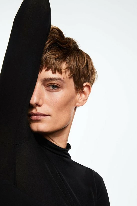 Mango T-shirt T Shirt Met Lange Mouwen Met Col 37064756 99 Dames Maat - S 5 Mango T-shirt T Shirt Met Lange Mouwen Met Col 37064756 99 Dames Maat - S - Afbeelding 5