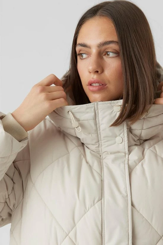 Vero Moda Jas Vmadelaloa Long Coat Ga Boos 10267606 Oatmeal Dames Maat - XS 6 Vero Moda Jas Vmadelaloa Long Coat Ga Boos 10267606 Oatmeal Dames Maat - XS - Afbeelding 6