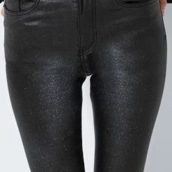 NOISY MAY NMCALLIE HW SEAMLESS GLITTER JEANS Dames Broek - Maat 28 -Dameskleding Verkoop 550x825 141