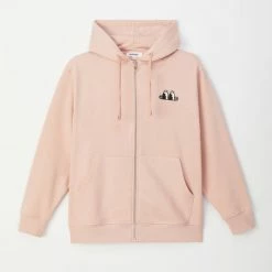 Woody Hoodie Met Rits Unisex - Lichtroze - 222-2-SLD-K/446 - Maat L