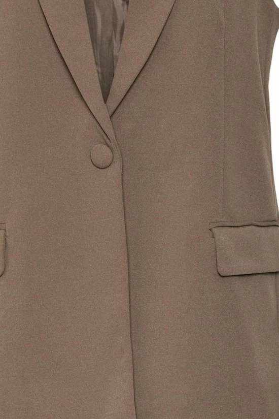 Vero Moda Vest Vmzamira Sl Oversized Waistcoat Noo 10274529 Bungee Cord Dames Maat - S 2 Vero Moda Vest Vmzamira Sl Oversized Waistcoat Noo 10274529 Bungee Cord Dames Maat - S - Afbeelding 2