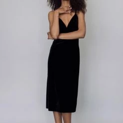 Coo Culte Cooculte Zwarte Dames Avondjurk Op Bandjes Maat L