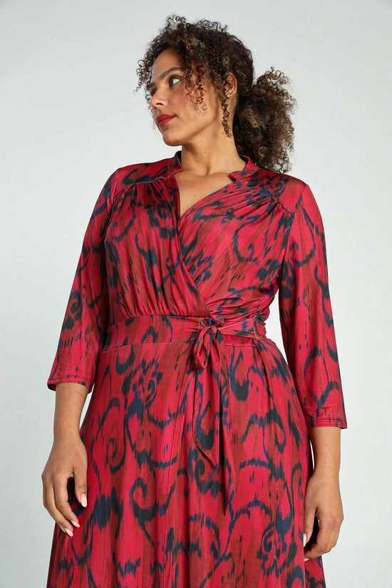 Promiss Lange, Gebreide Jurk Met Grafische Print 3 Promiss Lange, Gebreide Jurk Met Grafische Print - Afbeelding 3