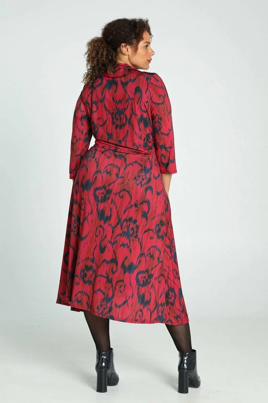 Promiss Lange, Gebreide Jurk Met Grafische Print 6 Promiss Lange, Gebreide Jurk Met Grafische Print - Afbeelding 6