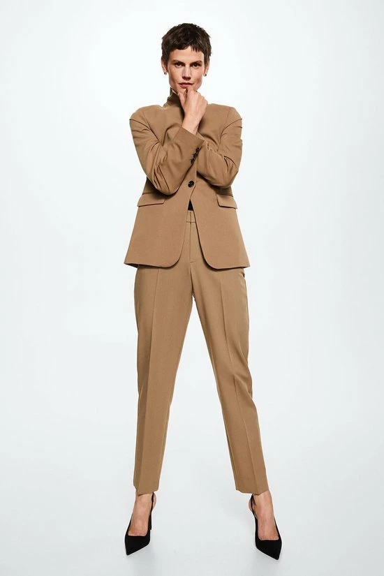 Mango Blazer Getailleerd Colbert 37025131 09 Dames Maat - 46 2 Mango Blazer Getailleerd Colbert 37025131 09 Dames Maat - 46 - Afbeelding 2