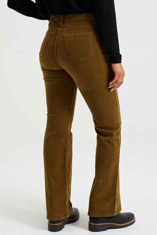 WE Fashion Dames Corduroy Flared Broek 3 WE Fashion Dames Corduroy Flared Broek - Afbeelding 3