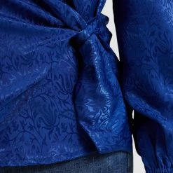 WE Fashion Dames Overslagblouse Met Jacquard Dessin - Curve -Dameskleding Verkoop 550x825 18