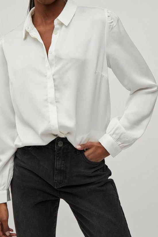 VILA VIELLETTE SATIN L/S SHIRT/SU - NOOS Dames Top - Maat 40 7 VILA VIELLETTE SATIN L/S SHIRT/SU - NOOS Dames Top - Maat 40 - Afbeelding 7