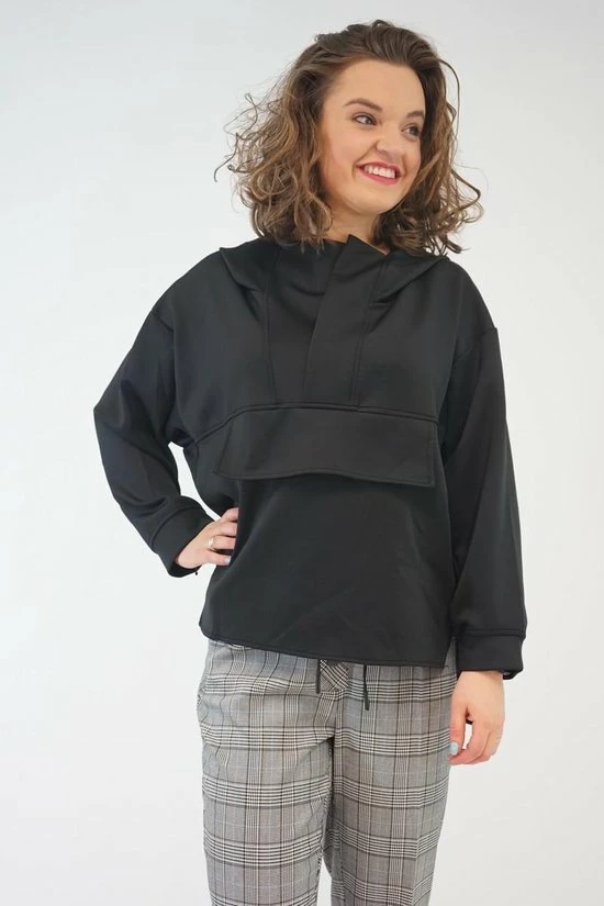 La Pèra Geruite Casual Broek Akhan Grijs Dames - Maat 40 6 La Pèra Geruite Casual Broek Akhan Grijs Dames - Maat 40 - Afbeelding 6