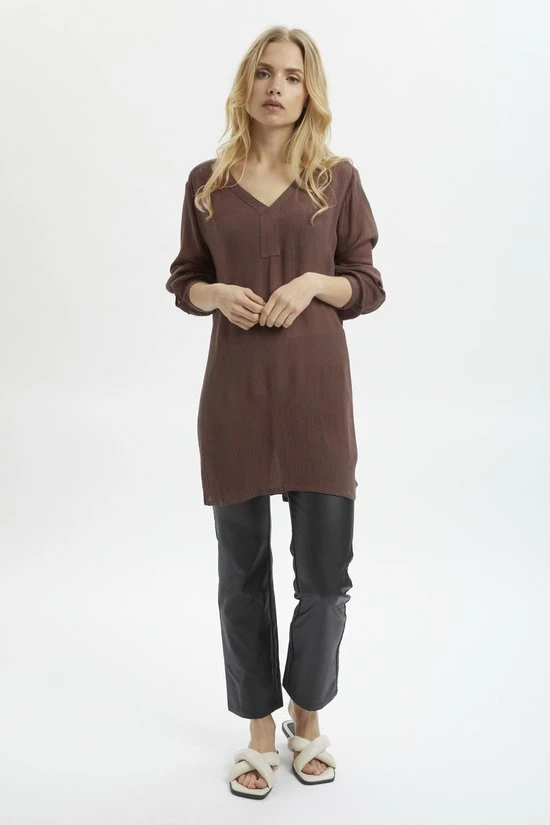 Kaffe Amber V-Neck Tunic Dames Tuniek - Maat 38 3 Kaffe Amber V-Neck Tunic Dames Tuniek - Maat 38 - Afbeelding 3