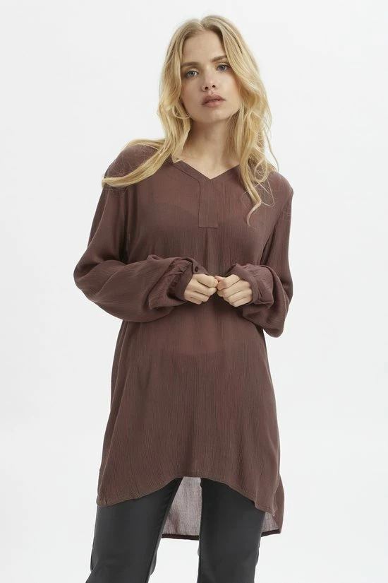 Kaffe Amber V-Neck Tunic Dames Tuniek - Maat 38 5 Kaffe Amber V-Neck Tunic Dames Tuniek - Maat 38 - Afbeelding 5