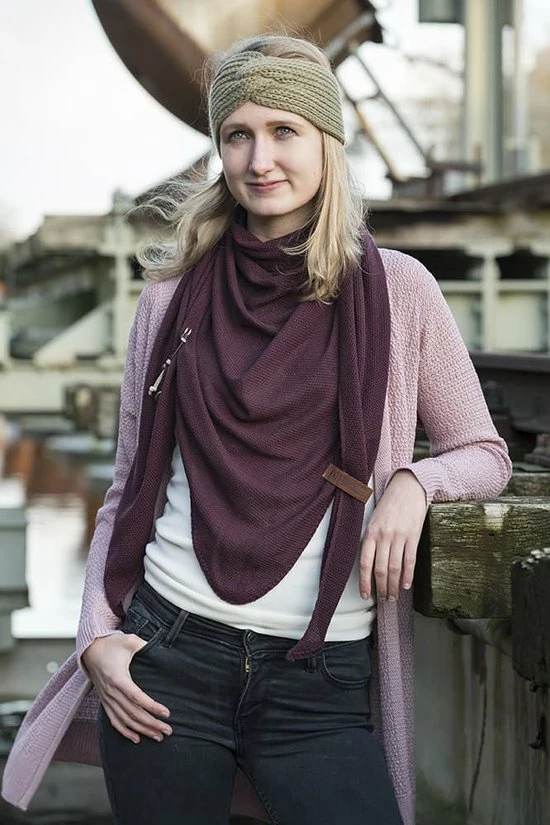 Knit Factory June Gebreid Dames Vest - Zomervest - Terra - 36/38 5 Knit Factory June Gebreid Dames Vest - Zomervest - Terra - 36/38 - Afbeelding 5