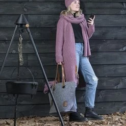 Knit Factory Luna Lang Gebreid Dames Vest - Bordeaux - 40/42 28 Knit Factory Luna Lang Gebreid Dames Vest - Bordeaux - 40/42 -Dameskleding Verkoop 550x825 224