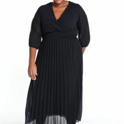 Paprika Lange, Effen Plisséjurk Lange, Effen Plisséjurk