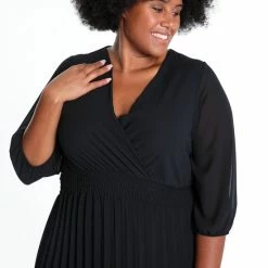 Paprika Lange, Effen Plisséjurk Lange, Effen Plisséjurk -Dameskleding Verkoop 550x825 231