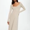 Mango Jurk Geribde Midijurk 37025815 07 Dames Maat - M