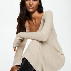 Mango Jurk Geribde Midijurk 37025815 07 Dames Maat - M -Dameskleding Verkoop 550x825 255