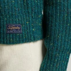 Superdry Tweed Rib Crew Trui Vrouwen - Maat 42-44 -Dameskleding Verkoop 550x825 295