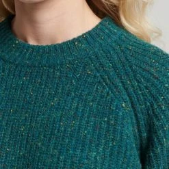 Superdry Tweed Rib Crew Trui Vrouwen - Maat 42-44 -Dameskleding Verkoop 550x825 296