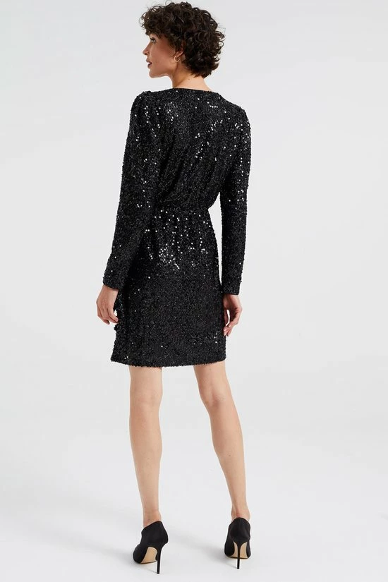 WE Fashion Dames Jurk Met Pailletten 3 WE Fashion Dames Jurk Met Pailletten - Afbeelding 3