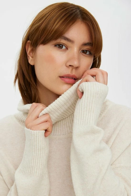 VERO MODA VMDOFFY LS COWLNECK BLOUSE GA NOOS Dames Trui - Maat L 5 VERO MODA VMDOFFY LS COWLNECK BLOUSE GA NOOS Dames Trui - Maat L - Afbeelding 5